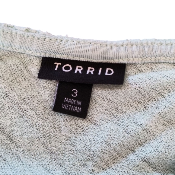 Torrid Mint Floral/Lace Tank Top Size 3 - Picture 7 of 8